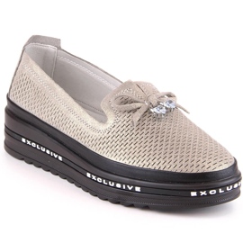 S.Barski AL22400 ženske kožne udobne cipele zlatne boje zlatni