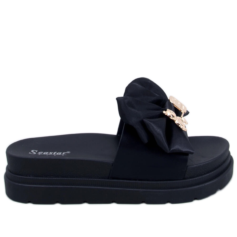 BM Teddy Crne platform papuče s medvjedićem crno