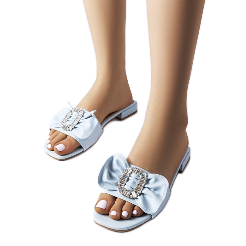 Plave elegantne sandale sa kamenčićima iz Fifi plava
