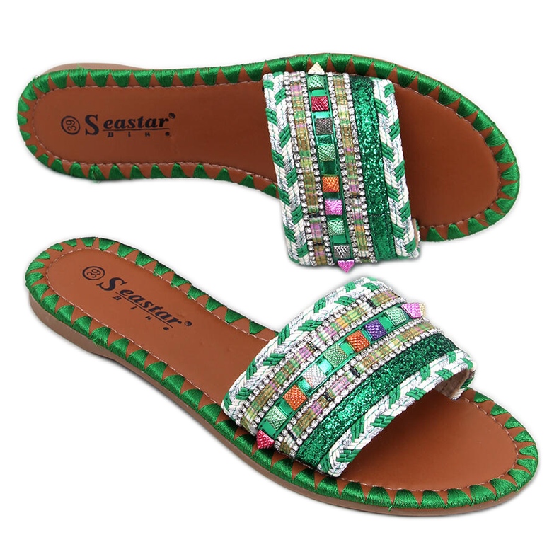 Morocco Green Marrakech papuče zelena