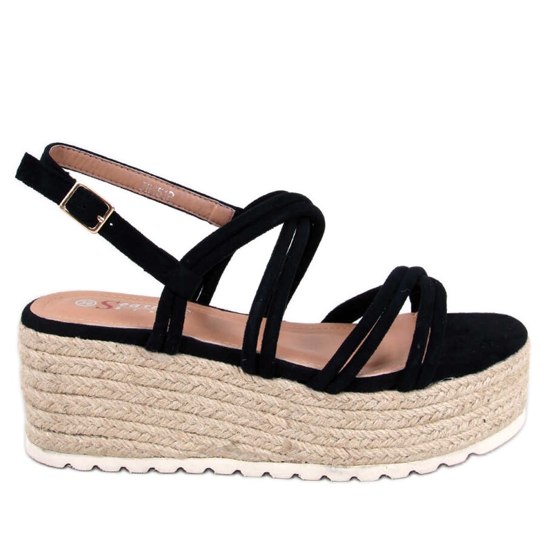 Seastar Altman Crne espadrile na klin crno