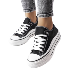 Crne platform tenisice iz Pomeroya crno