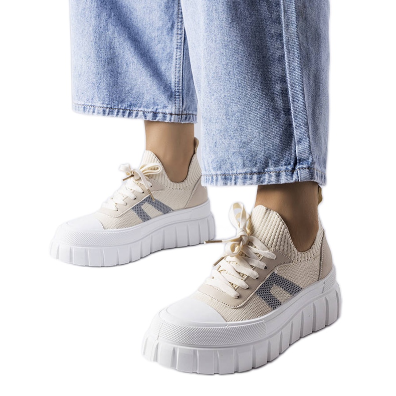 Bež tenisice s platformom iz Charpentiera