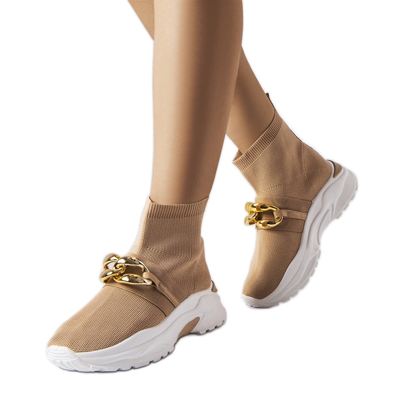 Baptiste smeđe tenisice s lancem smeđa