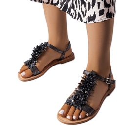 PA1 Crne metalik Richard sandale crna