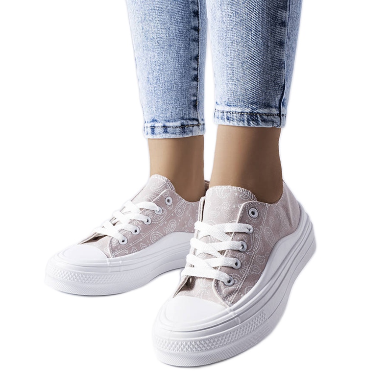 Sive tenisice s platformom iz Bélaira siva