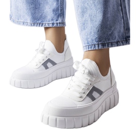 Charpentier bijele platform tenisice bijela