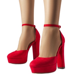 Sacré crvene cipele na visoku petu crvena