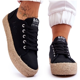 Moderne pletene tenisice Lee Cooper LCW-23-31-1797L crne crna