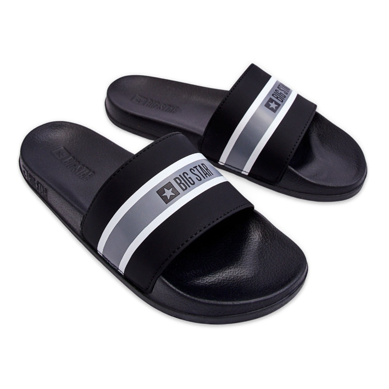 Lagane pjenaste papuče Big Star JJ274648 crne crno