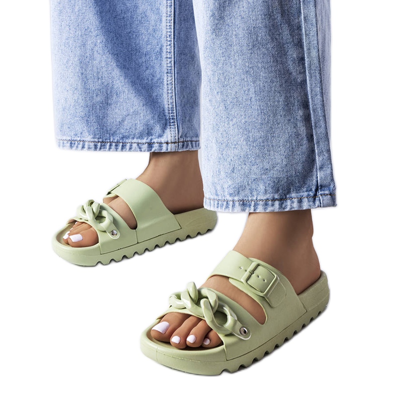 Zelene gumene japanke zelena