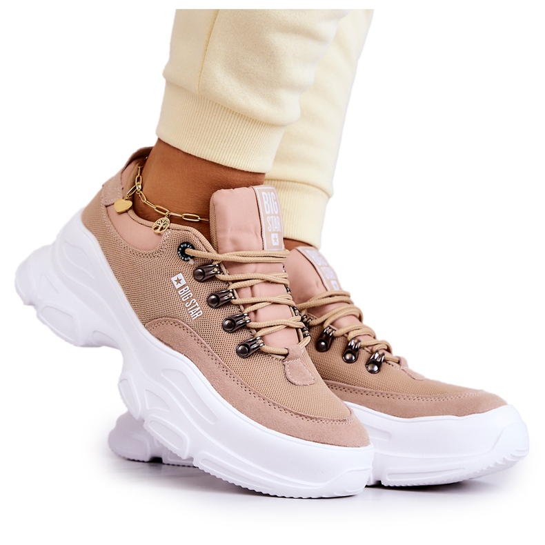 Ženske sportske tenisice Tenisice Big Star JJ274A222 Bež