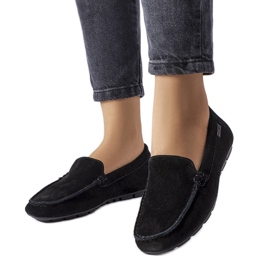 Big Star crne kožne natikače JJ274654 crna