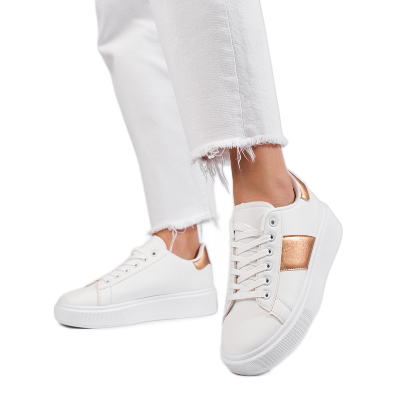 Bijele ženske tenisice na platformi Shelovet bijela