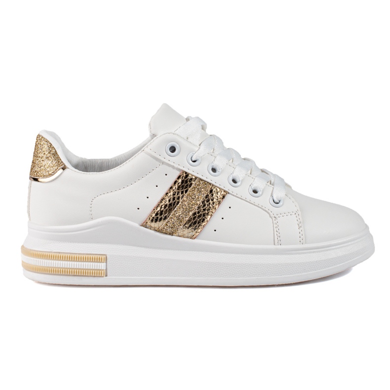 Shelovet ženske tenisice na visoku platformu bijele boje bijela