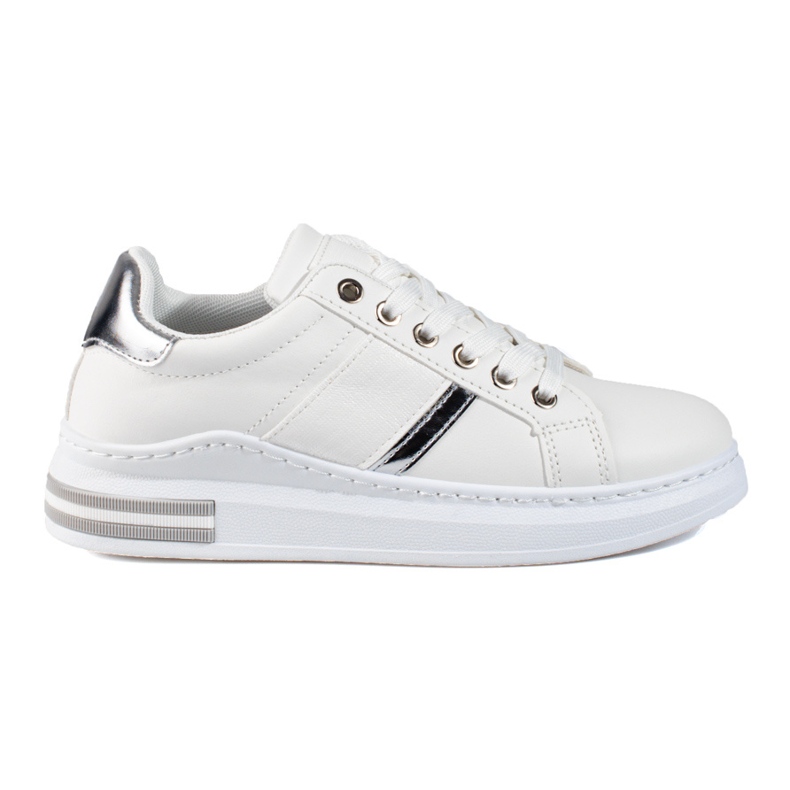 Ženske bijele čizme s debelim potplatom Shelovet bijela