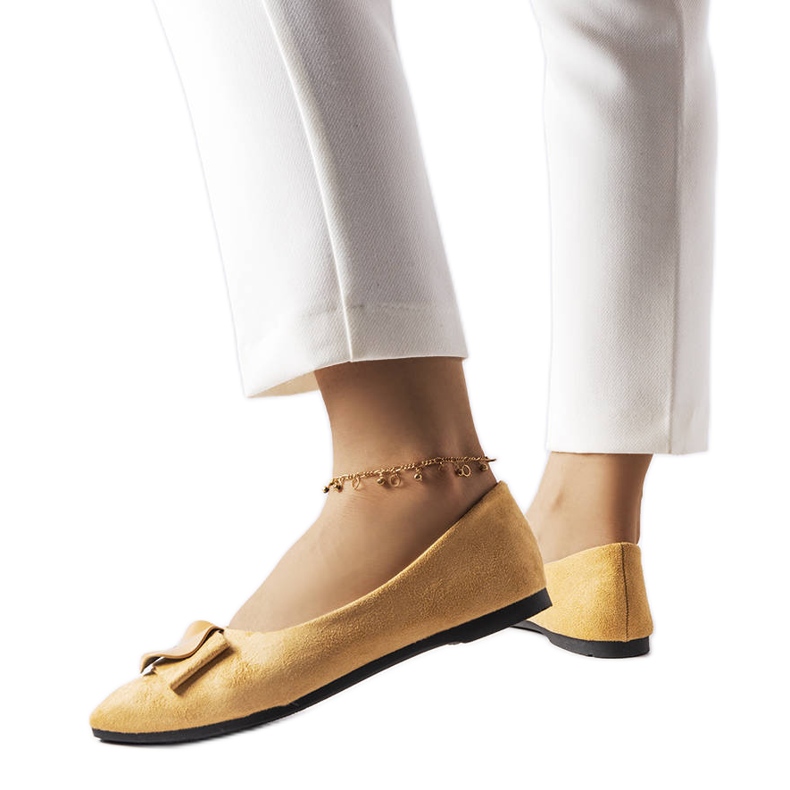 Bež balerinke ukrašene Rémy kamenčićima