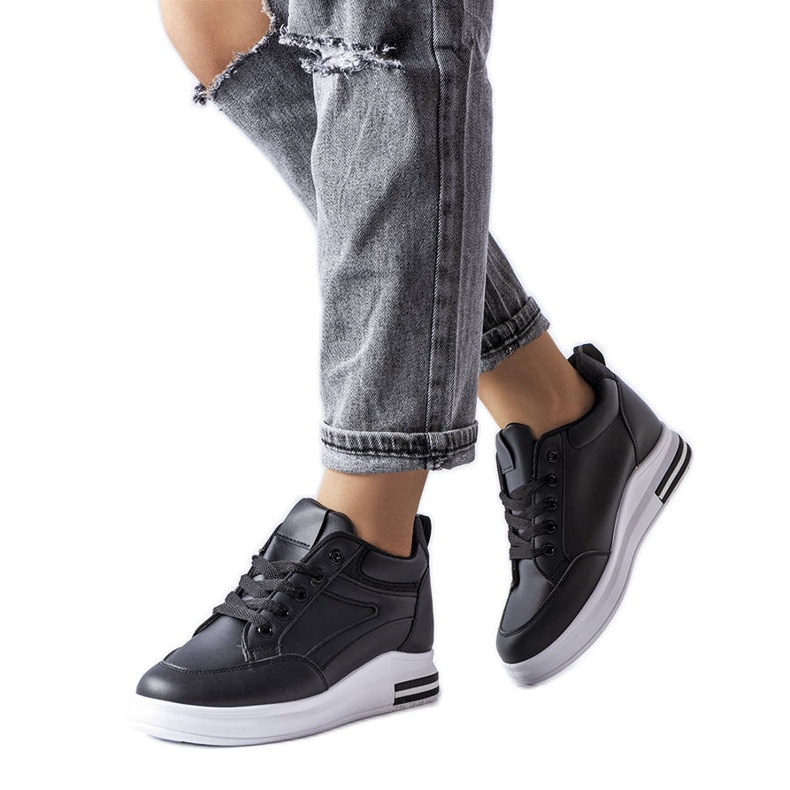 Bonevil crne svjetlucave tenisice crno