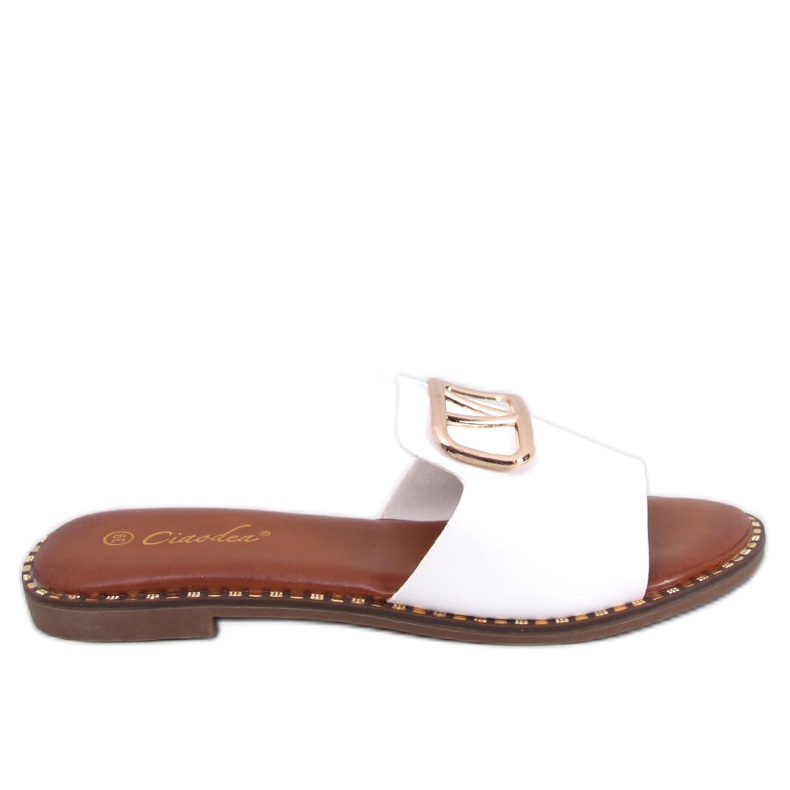 BM Ženske papuče Tonya White bijela