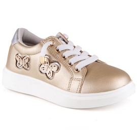 Evento Zlatne metalik cipele za djevojčice Miss❤E zlatni