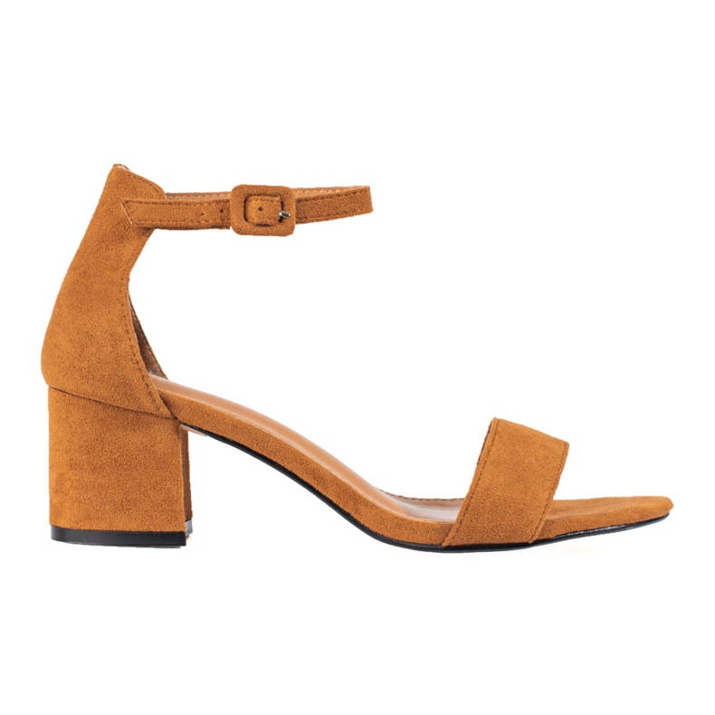 Camel sandale s petom od brušene kože iz Sheloveta smeđa