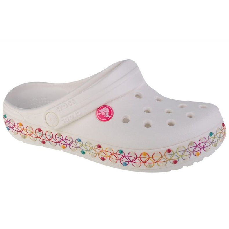 Crocs Crocband rastezljiva ogrlica 208269-94S japanke bijela