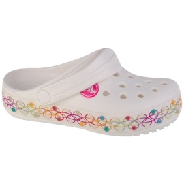 Slides Crocs Crocband rastezljiva ogrlica Jr 208270-94S bijela