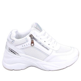 BM Mcbride Bijele wedge tenisice bijela