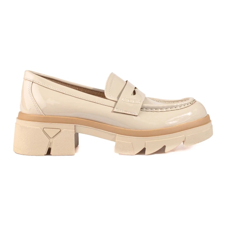 Bež klasične mokasine s platformom iz Sheloveta
