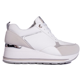 Shelovet bijele tenisice na wedge bijela