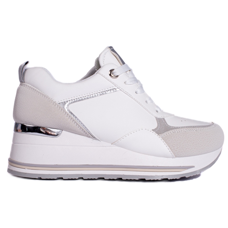 Shelovet bijele tenisice na wedge bijela