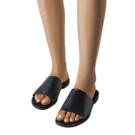 Evento Crne elegantne papuče iz Mainvillea crna