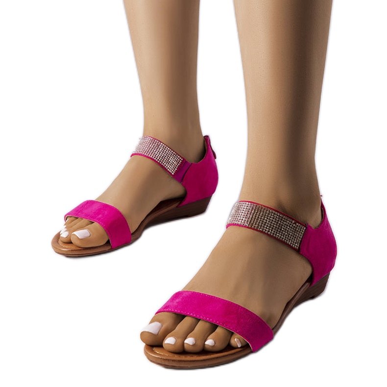 Ružičaste sandale ukrašene kamenčićima iz Dufresnea ružičasta