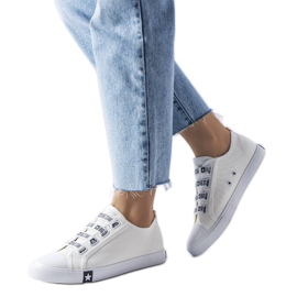 Big Star HH274094 bijele slip-on tenisice bijela