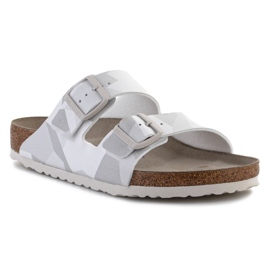 Papuče Birkenstock Arizona Desert Soil Geo M 1024881 bijela