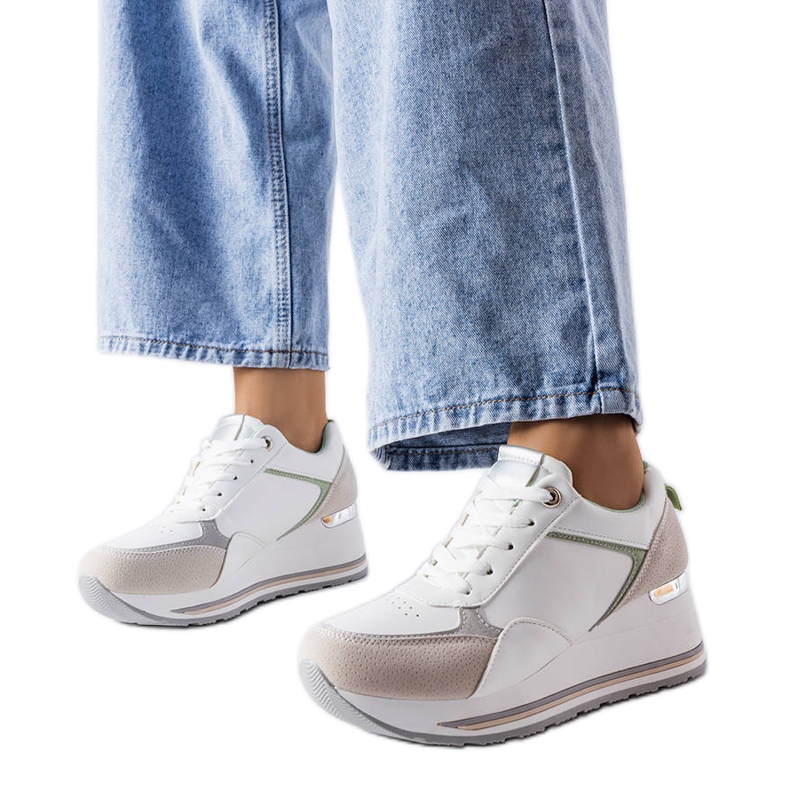 Sive tenisice na wedge iz Harvéa siva