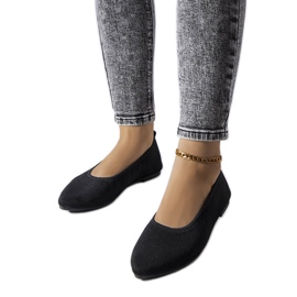 Drouin crne balerinke od tkanine crna