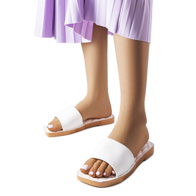 Chatigny bijele gumene papuče bijela