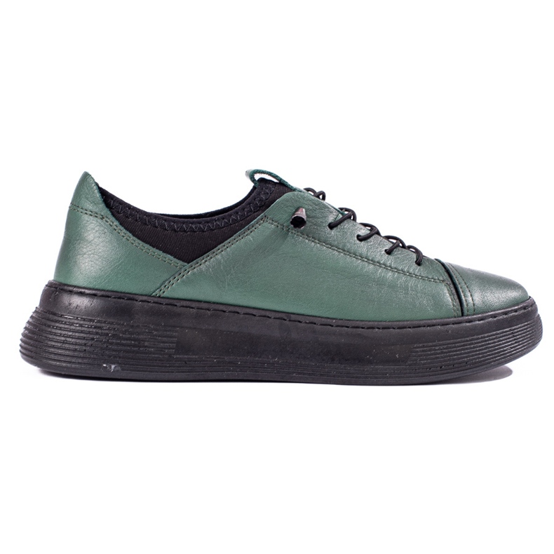 Ženske zelene kožne cipele T.Sokolski zelena