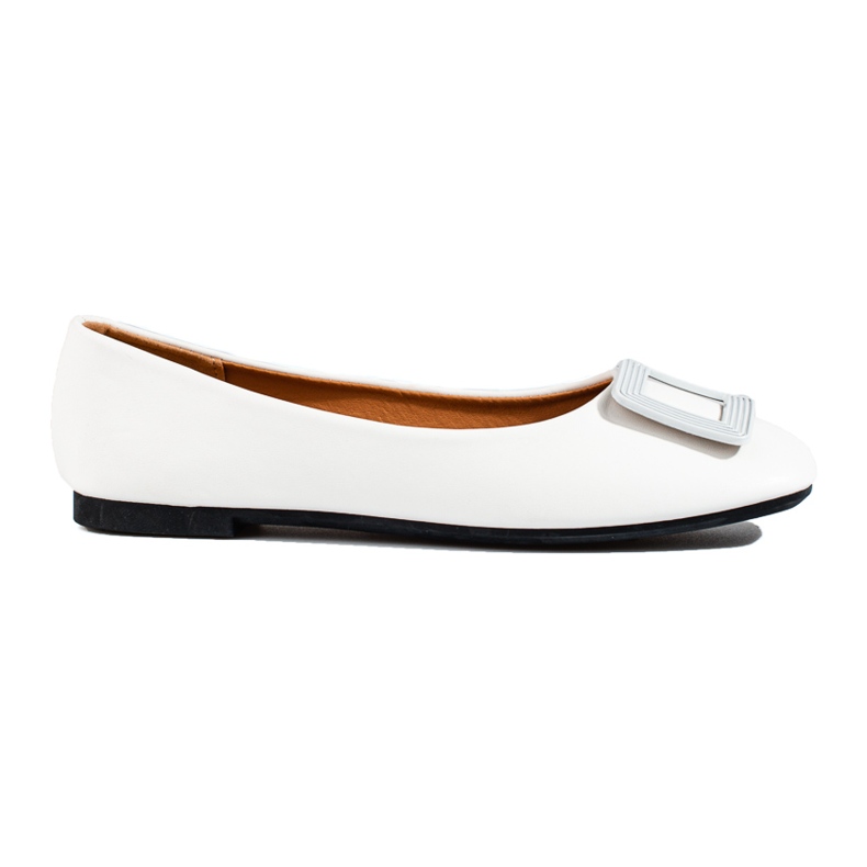 Ženske bijele balerinke sa Shelovet ukrasom bijela