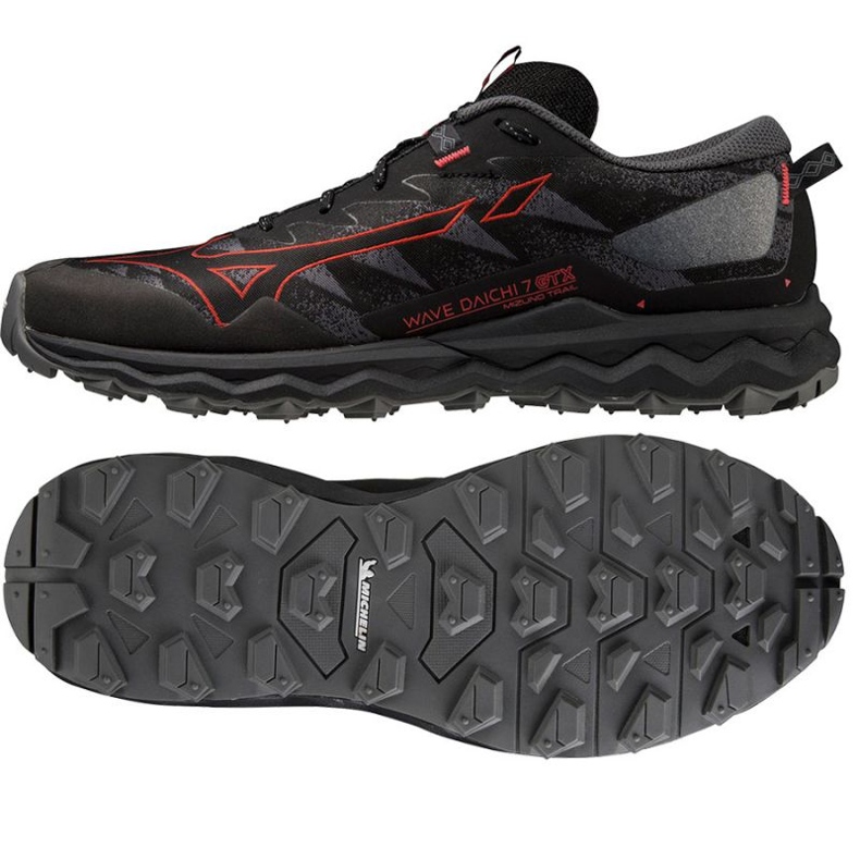Trvna cipela Mizuno Wave Daichi J1GJ225601 Gore-Tex crno