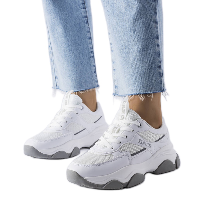 Bijelo-sive Big Star tenisice JJ274579 bijela