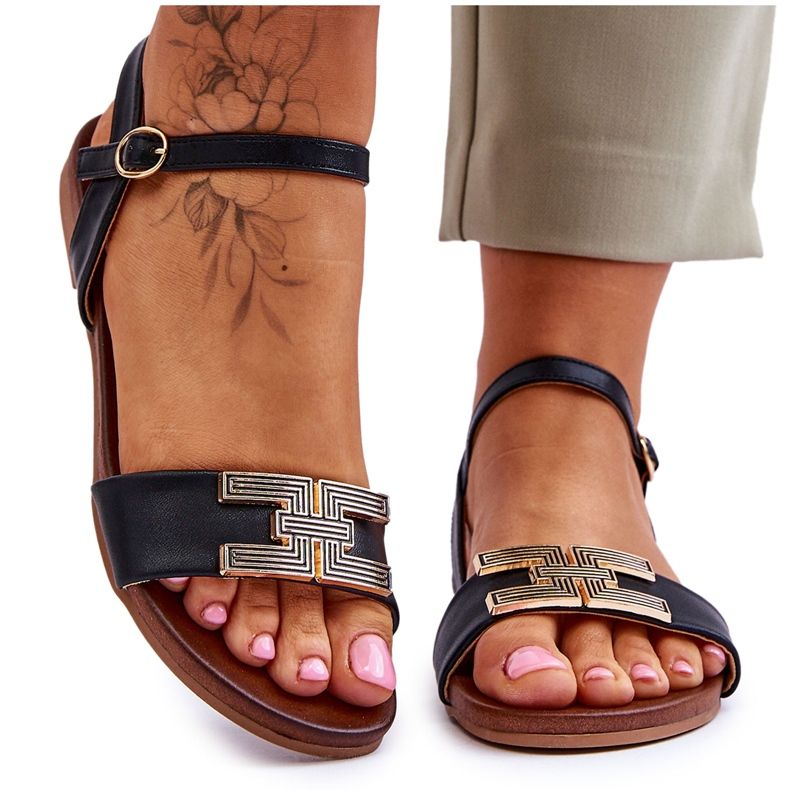 Ženske sandale S.Barski KV-5541-37 crne crno