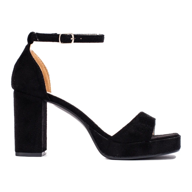 W. Potocki Crne sandale na visoku petu marke Potocki crno