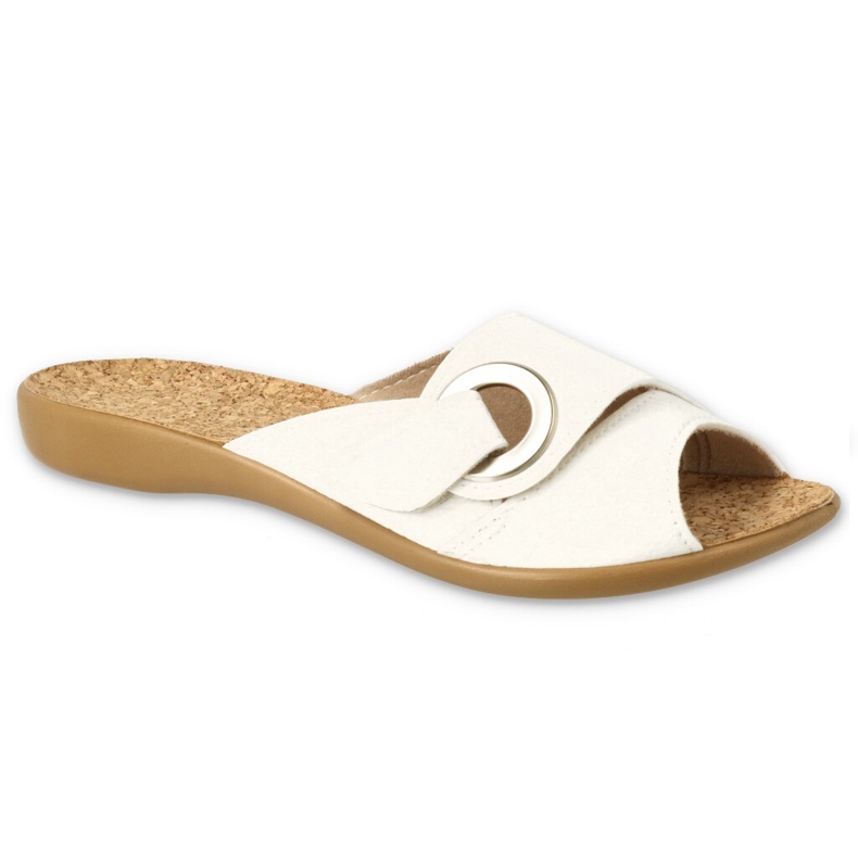 Befado ženske papuče s plutenim uloškom 265D028 bijele bijela