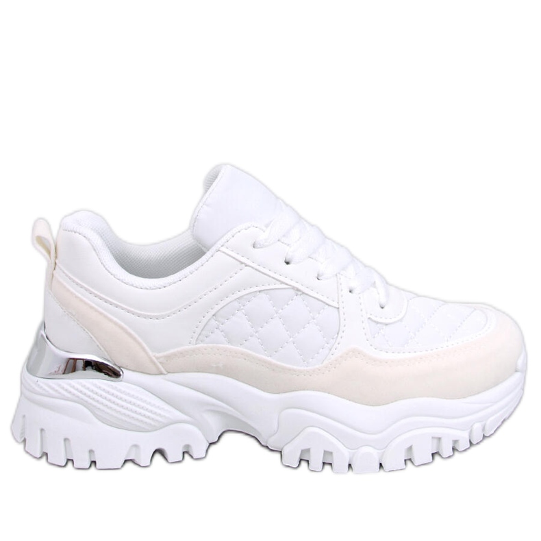 Ortega Bijele tenisice na wedge bijela