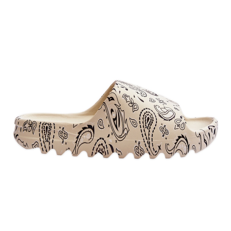 PS1 Moderne ženske papuče na masivnoj platformi bež lorette