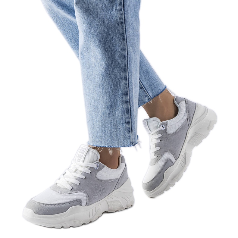 Bijele i sive tenisice iz Big Star JJ274A112 bijela