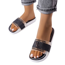 Crne gumene papuče iz Pariza crna