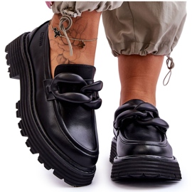 Kožne mokasine cipele Big Star LL274580 crne crna